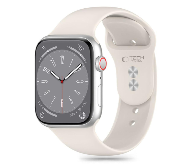 Tech-Protect Silicone do Apple Watch 44/45/46/49 mm Starlight - 1285552 - zdjęcie